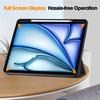 For iPad Air 13 M3 M2 Pro 12.9 2018 with Pencil Holder-[Tri-fold Stand + Auto Wake/Sleep], Premium PU Leather Case Shockproof