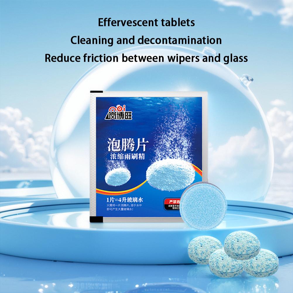 10-100PCS Solid Cleaner Car Windscreen Cleaner Effervescent Tablet Windshield Window Glass Cleaner Detergent Auto Accessories