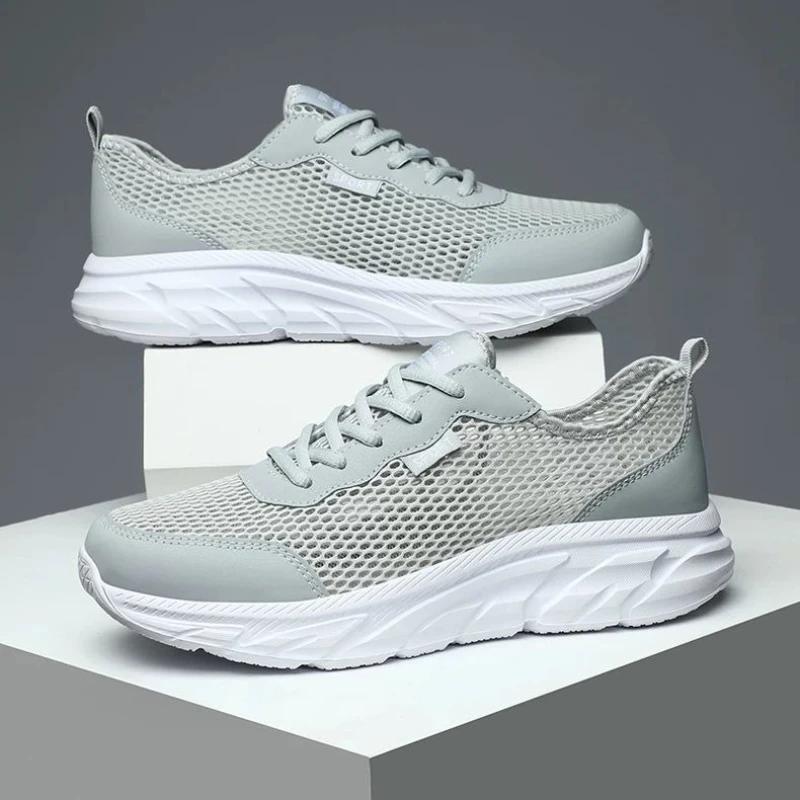 Breathable Cushioned Insole Outdoor Man Casual Sneaker Lightweight Walking Wide Gym Without Leather Jogging Sports Shoes for Men