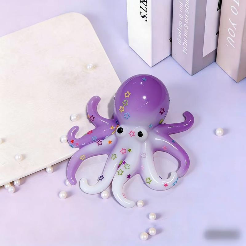 Transparent Octopus Squeeze Toy Soft Squeeze Stress Relief Fidget Toy Soft Mochi Toys Cute Ocean Animal Decor For Kids Gift