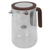 Water Separation Teapot Heatproof Glass Teapot Transparent 800ml Tea Kettle for Home Restaurant