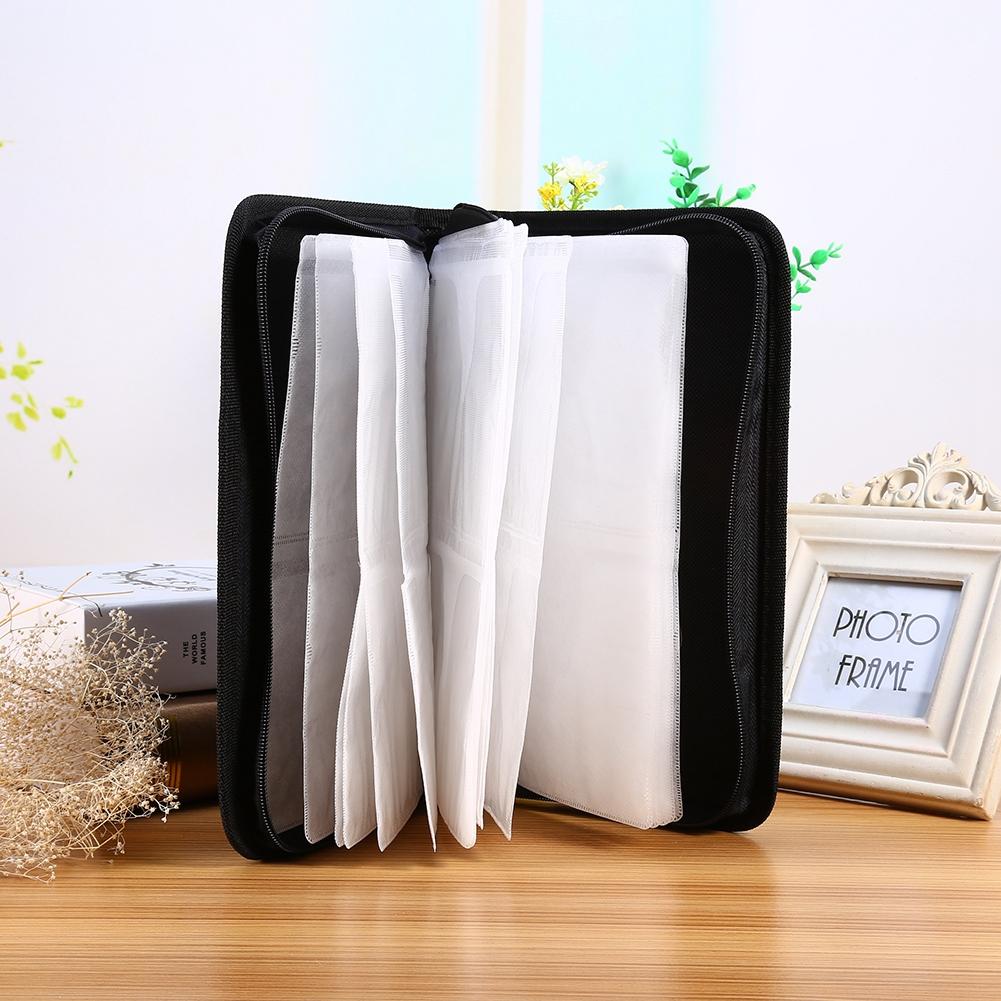 Faux PU Leather 80 Disc CD DVD Holder Storage Cover Case Organizer Wallet Bag Album Bag
