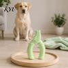 Vise Shaped Chew Toys Dog Toy, Bite Resistant TPR Puppy Teething Interactive Rubber Pet Chewing Toy for Teeth Cleaning & Gum Massage