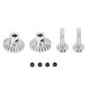 4Pcs Steel Front and Rear Axle Bridge Gear Drive Shaft Gears Set - Premium Upgrade for WPL B24/B36/C14/C24 & MN D90/MN99S RC Car