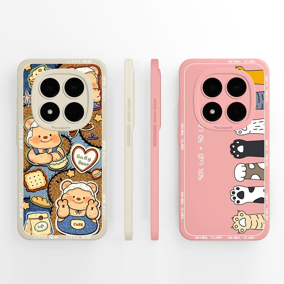 Für Redmi Note 15 Pro Plus Handyhülle Hübsche Blumen Weiches Flüssigsilikon Vollständige Abdeckung Hülle Für Redmi Note15 Stoßfest Funda
