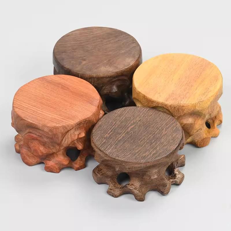 Podstawa z litego drewna do ekspozycji czajnika, stojak do przechowywania, podkładka pod kubek, wspornik termoizolacyjny