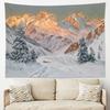 Tapestry Winter Snow-capped Mountains Pine