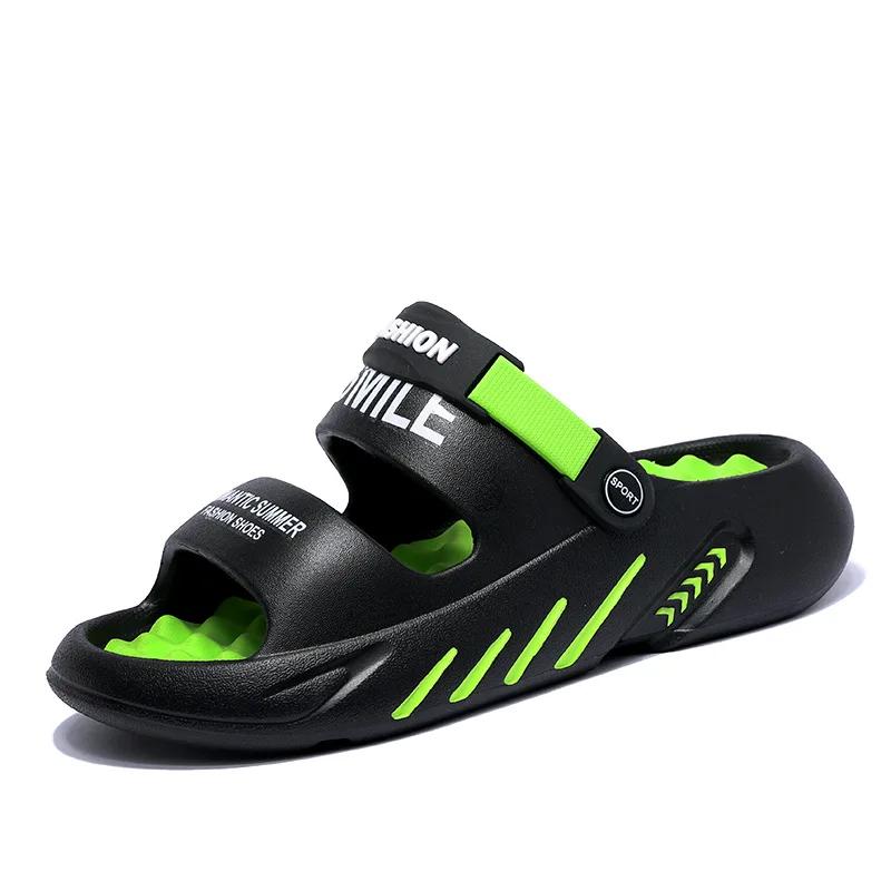 Fashion Summer Rubber Sandals Men Massage Slippers Mens Garden Shoes2025 Zuecos Hombre Cholas Man Beach Shoes Big Size 48 49