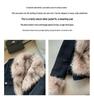 Women's Black Shearling Fur Collar Short Slim Fit Biker Jacket - Autumn/Winter Thickened Coat