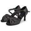 Damen Latin Tango Soft Bottom Ballroom Dance Schuhe mit Absatz 7CM