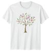 Watercolor Floral Tree Nature Mens T-Shirt Womens Tee Graphic Unisex Top