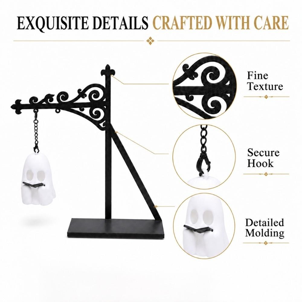 Ghost Library Lantern Bookshelf Lamp Warm Book Nook Light for Reading Nook