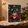 Collectible Dog Ornaments Bulldog Advent Calendar 2026, 24 Days Acrylic Puppy Christmas Countdown Calendar, Decorative Animal Pendant 2D Flat