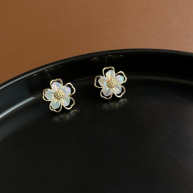 925 Silber Muschel Blütenblatt Ohrringe - Elegant, Modisch & Vielseitig