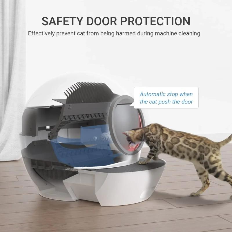 Wholesale Smart Automatic Cat Litter Box (Self-Cleaning) - with App Control, UV Sterilization Cleaning, Safety Anti-Pinch Design