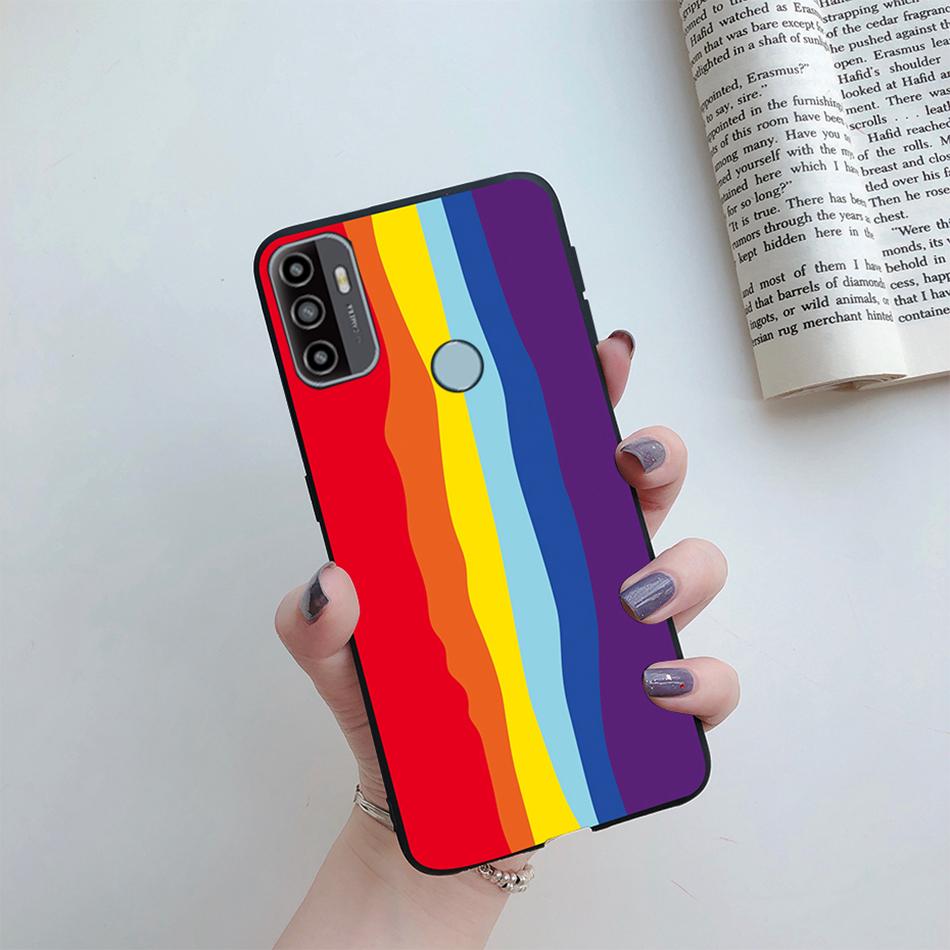 For OPPO A53S 2020 Case Cartoon Coque Heart Painted Silicone Phone Back Cover For oppo a53s A 53s A53 s oppoa53 2020 Shell Case