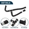 X Autohaux Auto Car Radiator Hose Heater Hose No.CT4Z18N345B for Ford Edge 2.0L 2012-2014 Black Rubber 1 Pc Heating Water Pipe