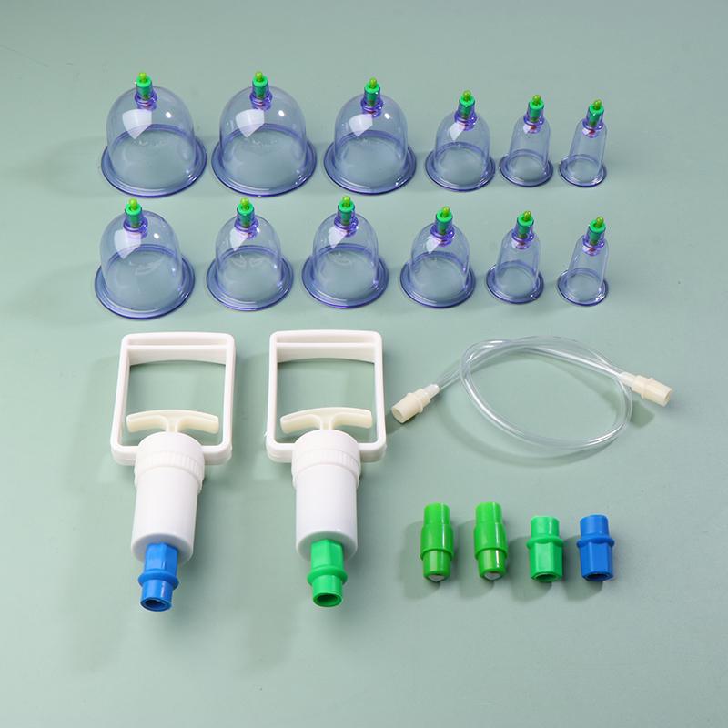 12-teiliges Vakuum-Schröpfset mit Pumpsaugnapf, Rückenmassage-Körperbecher, Detox- und Anti-Cellulite-Therapiedosen, Gläser für die gesunde Pflege