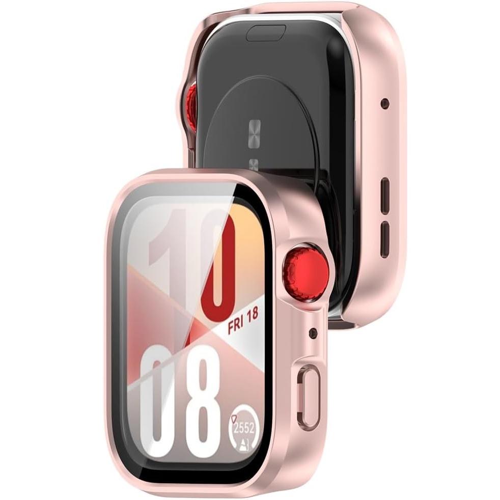 2in1 Case + Tempered Glass for Huawei Watch Fit 4, Pink
