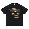 2025 New Summer Classic American Retro Portrait Screen-printed Short-sleeve Pure Cotton Men's T-shirt Streetwear Unisex Harajuku