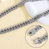 Link Bracelet Set Sparkling Necklace and Bracelet Set Men Hip Hop Jewelry Set Alloy Texture Suitable for Any Occasion