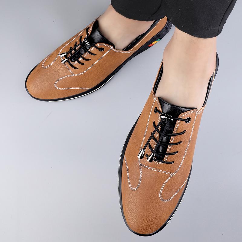Fashion New Male Comfortable Walking Shoe Men Genuine Leather Casual Shoes 2024 All-match Mens Sneakers Handmade Outdoor for Men Flats