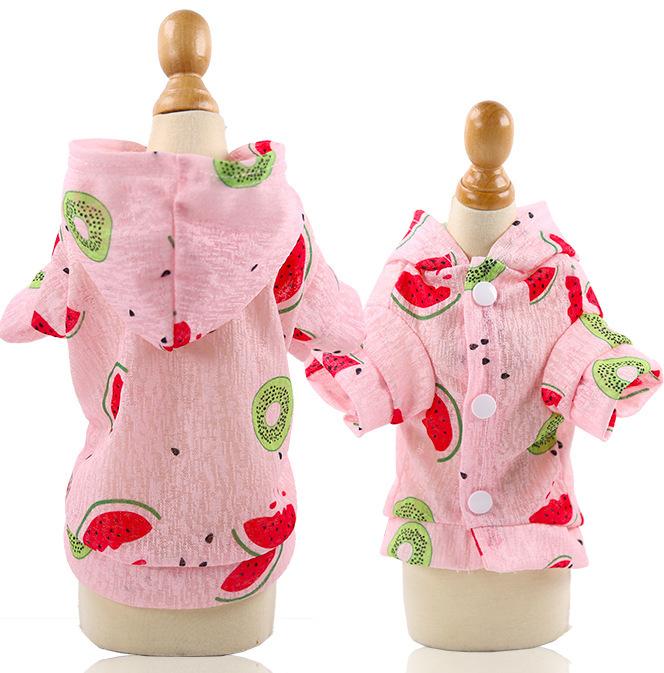 Spring/Summer Breathable Cat Dog Clothes Sunscreen Vest Hooded Pet Supplies Small Medium Dog Teddy Bigbear