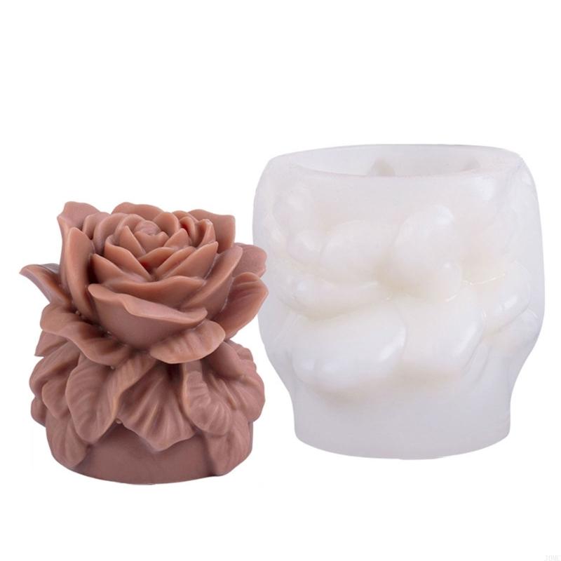 Flower Molds Rose Casting Molds Silicone Mould Plasters Molds Epoxy Resin Molds for Home Decoration J0MC