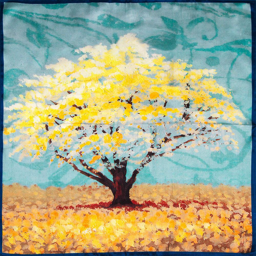 53cm 65cm 100% Natural Silk Smooth Scarves Muffler Female Customized Square Autumn Women's Shawl Hijab Friend Gift Kiss Painting