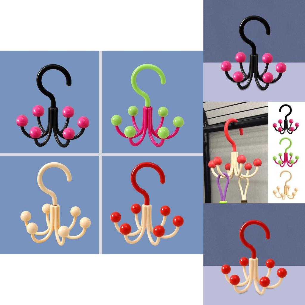 Multipurpose Six Claw Hook With Rotating Claws For Home And Dormitory Storage