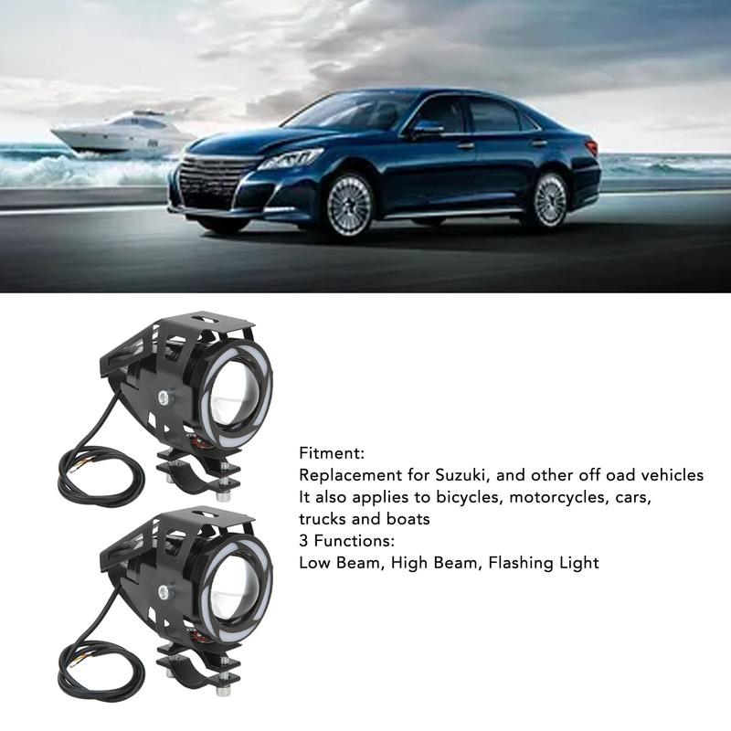 LED Work Lamp Motorcycle LED Spotlight IP68 Waterproof 12-60V High Low Beam Colorful  for Truck for Car