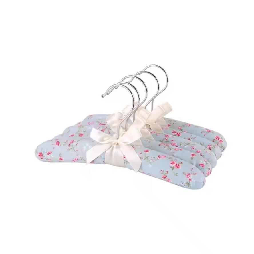 10 Pcs Exquisite Flower Decor Lothes Hangers Non-Slip Space Saving Dress Hanger Handy Drying Rack Coat Hanger Household Supplies