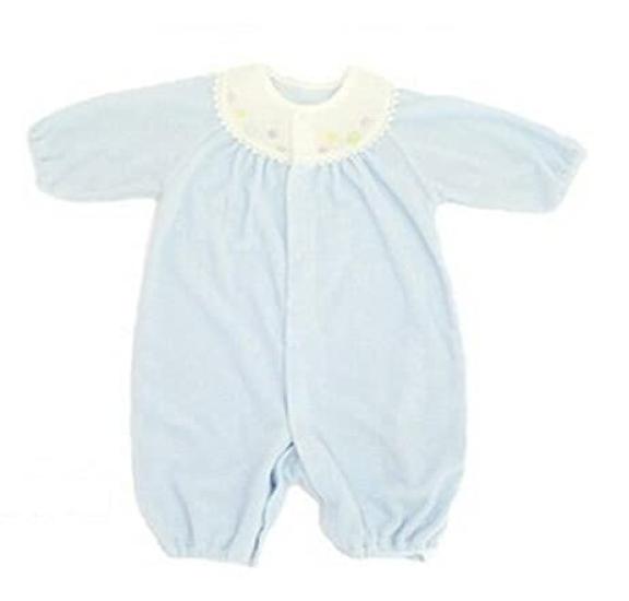 Baby Fashion Softly Twisted Cotton Cloud Saxe Blue Romper, Pile, Two-Way Dressall, Pattern, 785003,