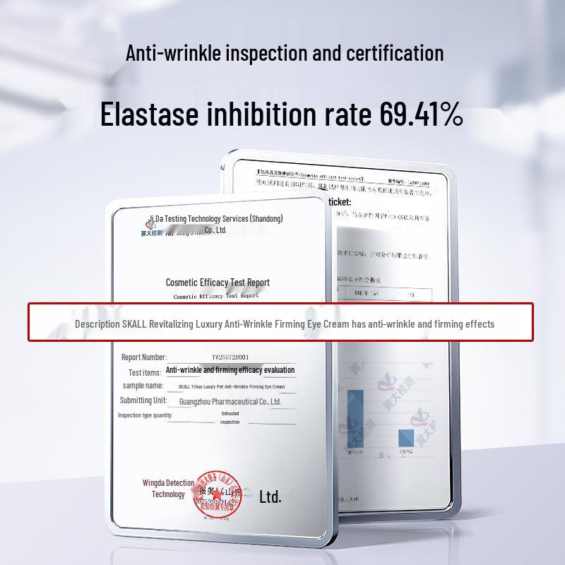 Ruby Revitalizing Eye Cream: Anti-Wrinkle, Firming, Reduces Fine Lines, Dark Circles & Under-Eye Bags with Roller Massage Head.