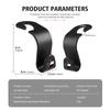 Auto ABS Multi-Purpose Headrest Hook Car Seat Back Multi-function Hooks For BMW G30 G20 M3 M5 E91 E92 E93 E36 E70 X3 X4 X5 X1