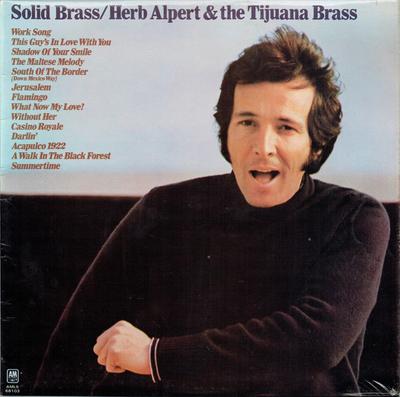LP Record HERB ALPERT  THE TIJUANA BRASS  Solid Brass AMLS68103 AM Records 1972 UK Jazz Used