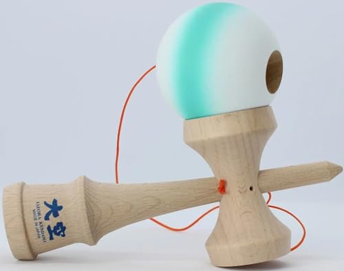 Langs Japan Yamagata Koubou Competition Kendama "Ozora" (Japan Kendama Association Certified) Matte Line Turquoise