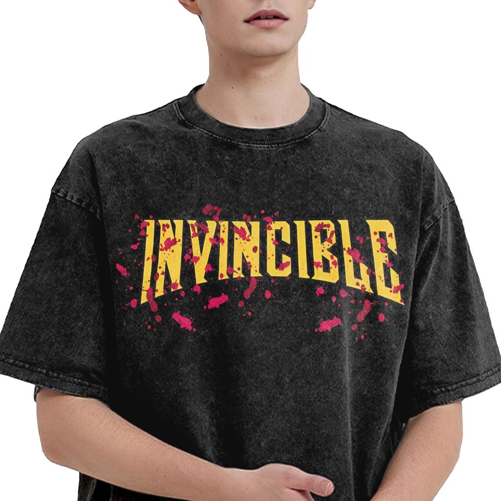 Invincible Comic T Shirt Beach  Vintage T Shirts Cotton Fashion Tshirt For Mens Short-Sleeved Design Tees