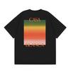 24 Casablanca Tennis Club Letter Print Short Sleeve T-Shirt Young Men Women