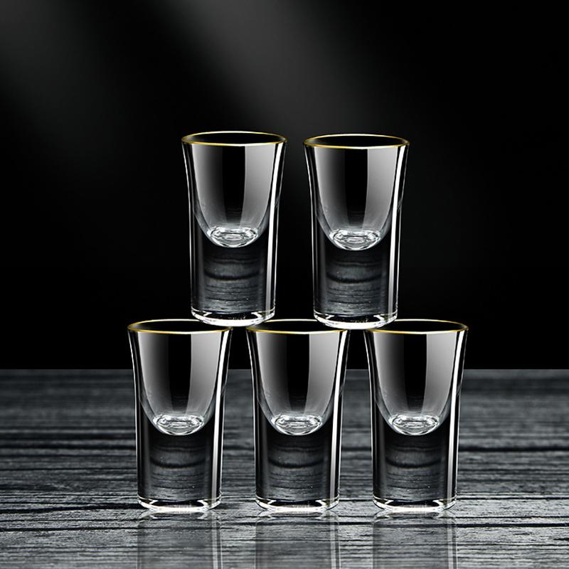 25ml Transparent Kleine Größe Schnapsbecher 12er Set Klassischer Stil Baijiu Becher Anzug Party Spezifische Ausländische Weingläser Weinutensilien