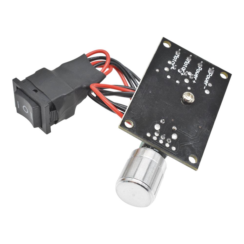 DC 6V 12V 24V 28V 3A 80W DC Motor Speed Controller PWM Speed Adjustable Reversible Switch 1203BB DC Motor Driver Reversing