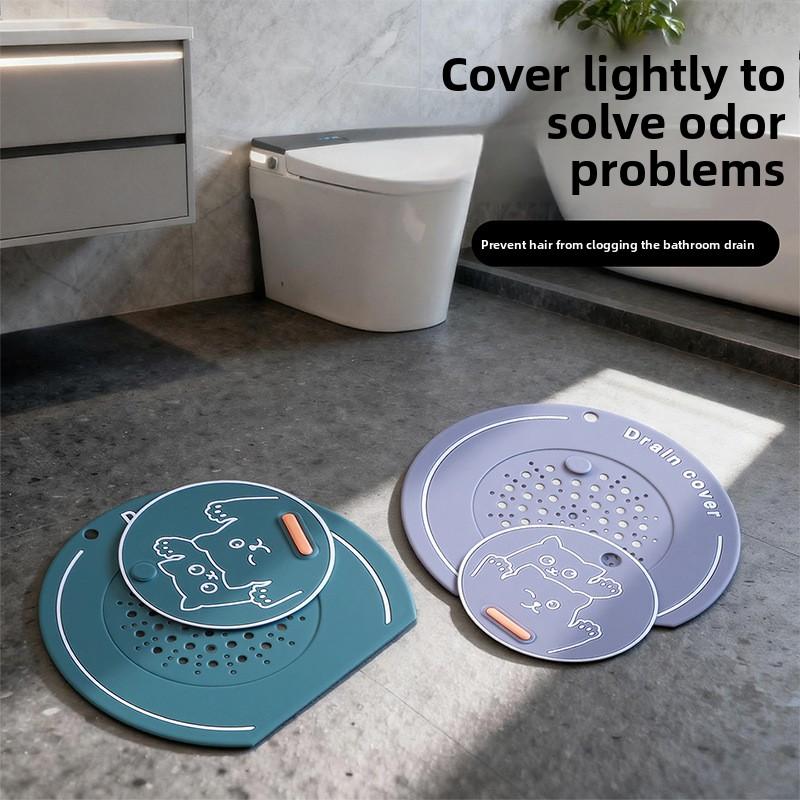 Floor Drain, Bathroom Floor Drain, Soft Rubber, Cute Floor Drain Cover, Anti-odor Pad, Silicone Pad, Sewer Plug, Anti-odor Cover, Kitchen