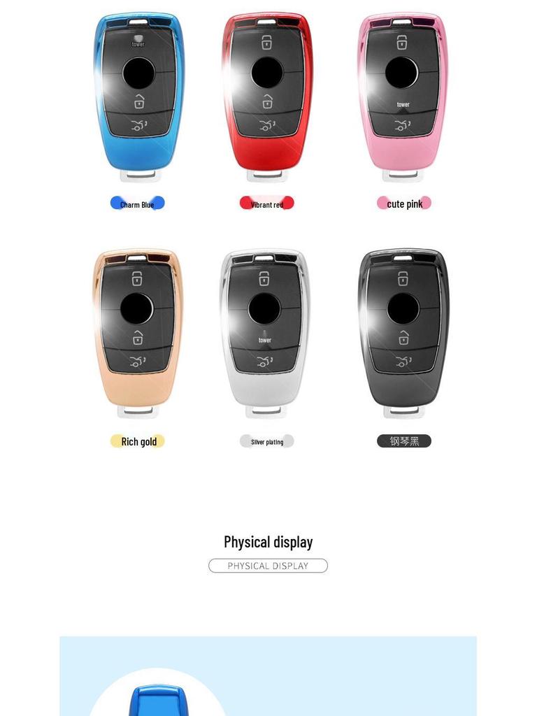 Kryt klíče od auta z měkkého TPU Mercedes-Benz E-Class E350L/E320L S320