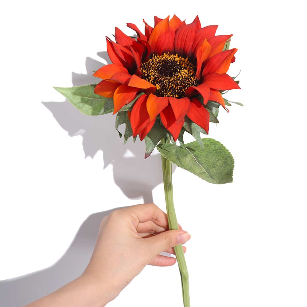 70cm Oil Painting Sunflower Flower Handmade Silk Fake Flowers  Home Decoration