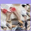 Luxurious Fluffy Fur Slip On Sandals For Women Perfect Summer Mules Shoes
