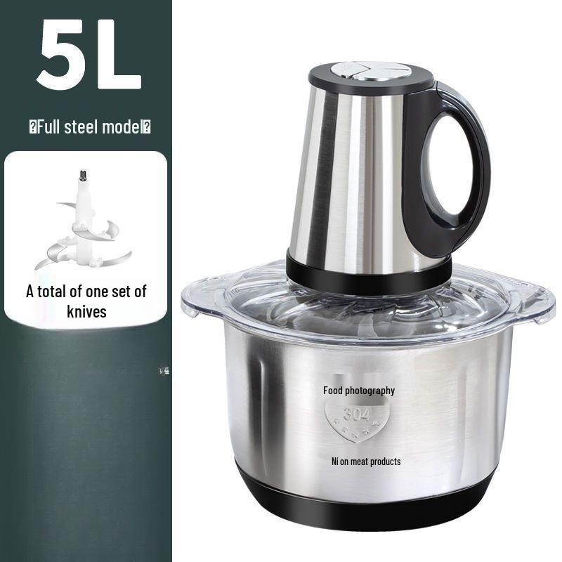 Electric Meat Grinder & Dough Mixer for Home 2L Stainless Steel (Meat, Dough, Egg)