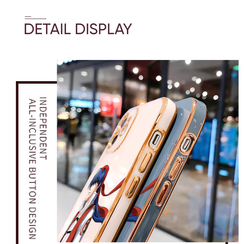 Barevné vzory tisku Pouzdro se čtvercovým vzorem na hraně Pokovené pouzdro na telefon Luxusní měkké pouzdro na telefon pro Huawei Honor Xiaomi Redmi