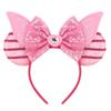 Trip Mickey Ears Headband For Girls Women Sequin Castle 5"Bow Hairband Festival Party Cosplay DIY Hair Accessories