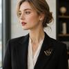 Alloy Decorative Brooch Lightweight Clothing Pin New Heart Brooch  Theme