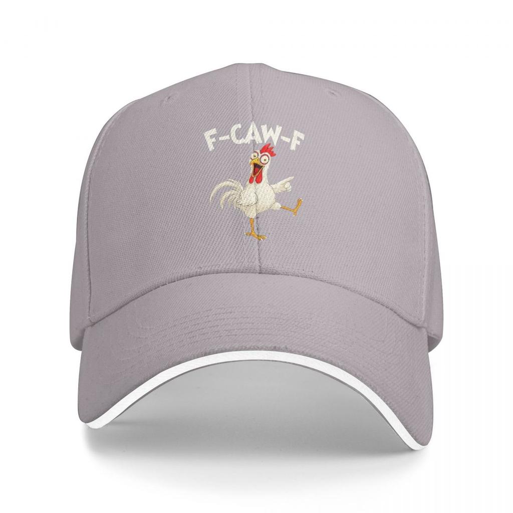 Funny F Caw F Chicken FCAWF Baseball Caps Snapback Baseball Hats Breathable Casual Casquette Outdoor Unisex